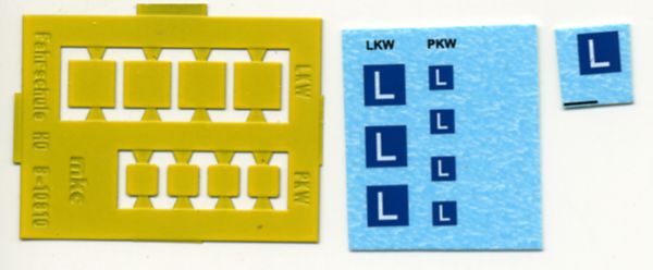 Zurüstsatz Fahrschulschild DDR für PKW/LKW (2x4) (MKC B-10810)