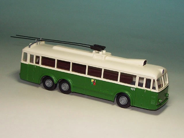 Skoda Tr3/1 O-Bus 2-türig Plzen, grün/creme (RAM 1212 00)