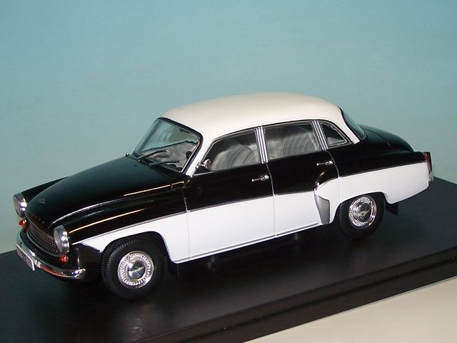Wartburg 312 (BJ 1965) Limousine, schwarz/weiß (WHI WB124096)